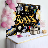 Lofaris Cartoon Starry Sky Balloons Happy Birthday Backdrop